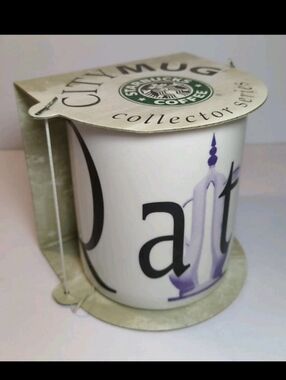 Starbucks Qatar Coffee Mug City Mug Collectors Series New In Box 16 Oz